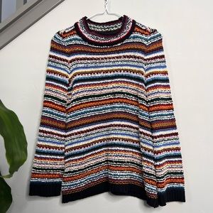 Ann Taylor LOFT Colorful Mockneck Sweater